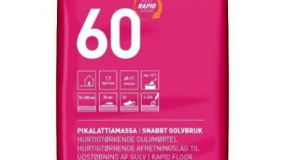 KIILTO 60 PIKALATTIAMASSA 10–200 MM 20KG