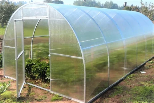 Kaarkasvihuone Easy-Up – polykarbonaattikasvihuone 4mm, leveys 2m