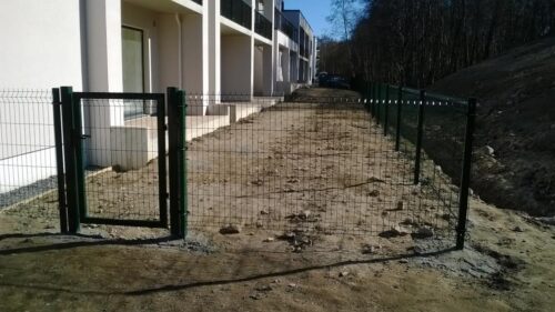 Käyntiportin runko, leveys 1 m, RAL6005 vihreä