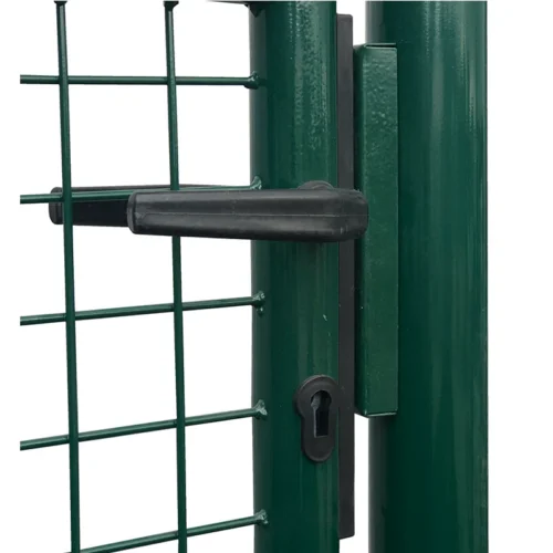 Verkkoaidan ajoportti, leveys 3 m RAL6005 vihreä