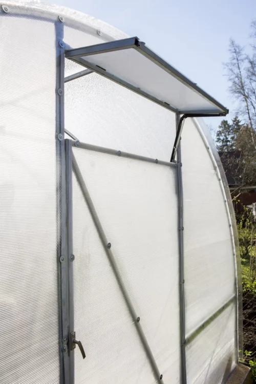 Kaarkasvihuone Easy-Up – polykarbonaattikasvihuone 4mm, leveys 2m