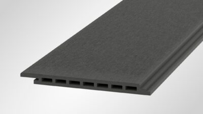 OneWood puukomposiittilauta julkisivuun harjattu Basic, harmaa