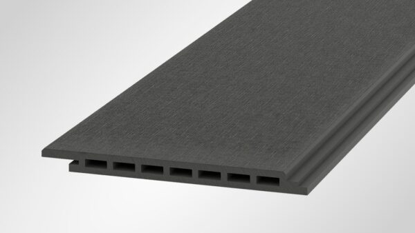 Fas_harjatud_hall OneWood puukomposiittilauta julkisivuun harjattu Basic, harmaa