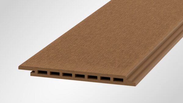 OneWood puukomposiittilauta julkisivuun harjattu Basic, Ruskea
