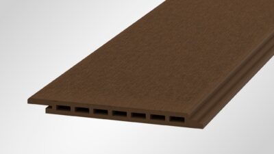 OneWood puukomposiittilauta julkisivuun harjattu Basic, Tummanruskea