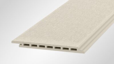 OneWood puukomposiittilauta julkisivuun harjattu Basic, Valkoinen