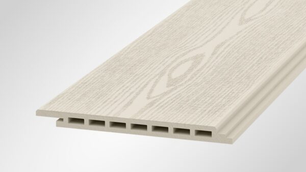 Fas_puit_valge OneWood puukomposiittilauta julkisivuun Natural, Valkoinen