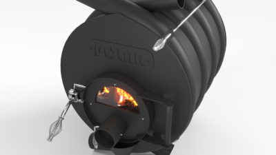 Kiertoilmakamiina Polar 01 (7 putkea) lasiluukkulla