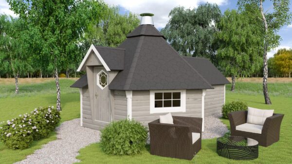 Grillikota pidennyksellä 9,2m²