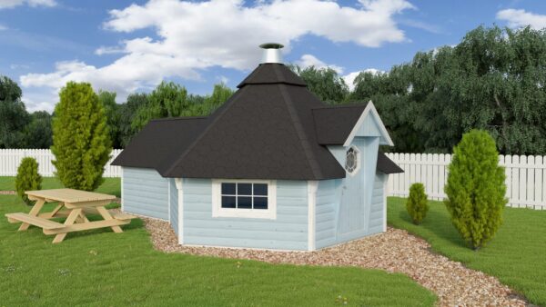 Grillikota pidennyksellä 12m²