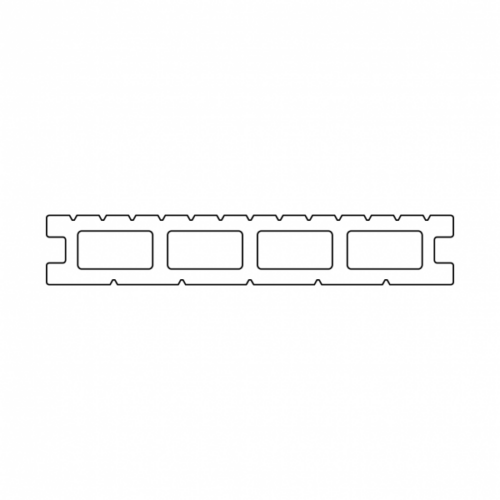 MML_Light_Profile_Onewood_ Light – ruskea WPC-terassilauta