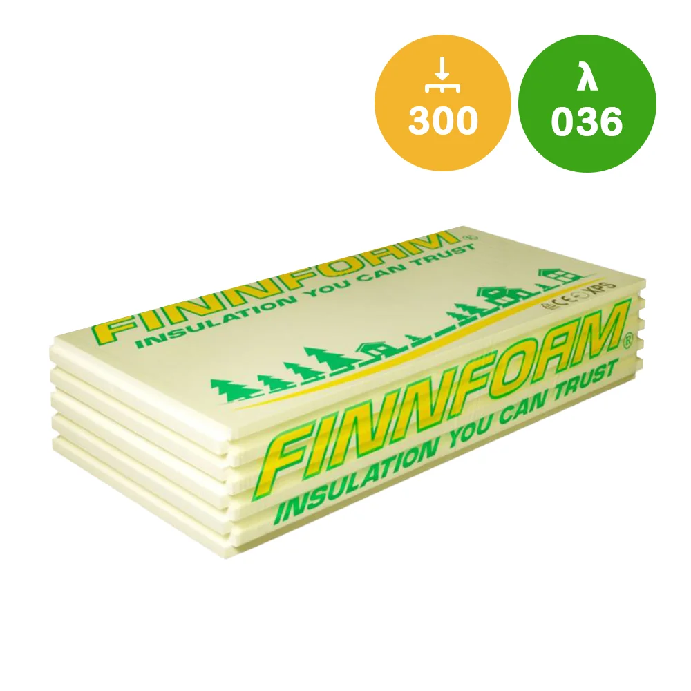XPS Finnfoam FL-500 lämmöneristelevy 1235×585 mm