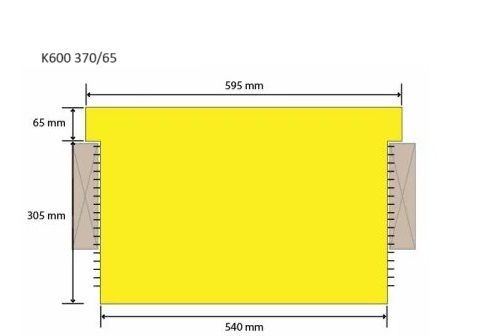 XPS Rossi seinä- ja kattopaneelit FI-K600 600 × 2600