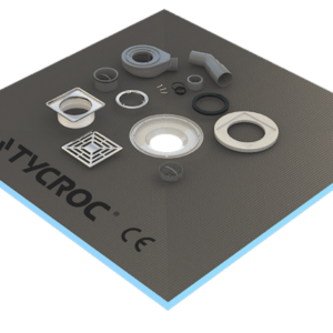 Tycroc suihkualusta trapilla 900×900×20 mm STC90