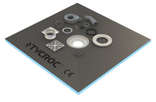 Tycroc suihkualusta trapilla 900×900×20 mm STC90