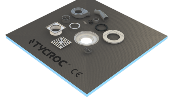 Tycroc suihkualusta trapilla 900×900×20 mm STC90