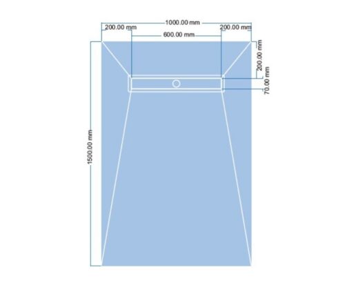 Suihkuallas+lattiakaivo STL150–1500×1000×30mm