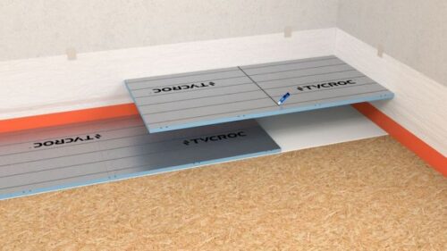 Tycroc UHP05 lattialämmityslevy sähkökaapelille  1200×600×20mm