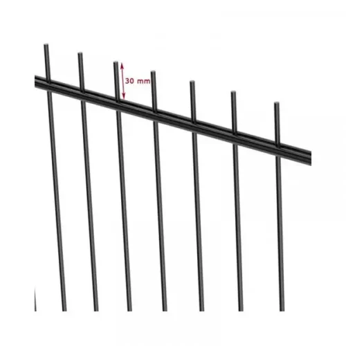 2D aitaelementti 6/5/6 RAL9005 musta