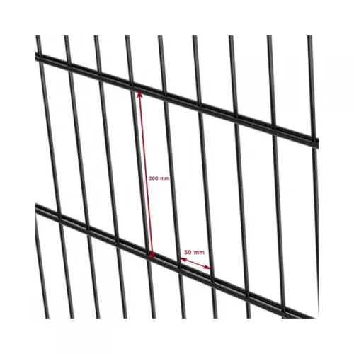 2D aitaelementti 6/5/6 RAL8017 ruskea