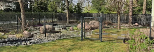 Elementtiaidan käyntiportti STRONG – RAL6005 vihreä - leveys 1m