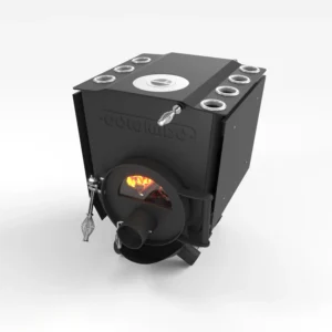 Ilmanlämmitin liesitasolla ja lasiluukulla Colorado 01 (7 putkea)