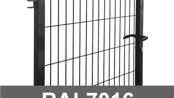 Verkkoaidan käyntiportti STRONG 1 m – RAL7016 harmaa