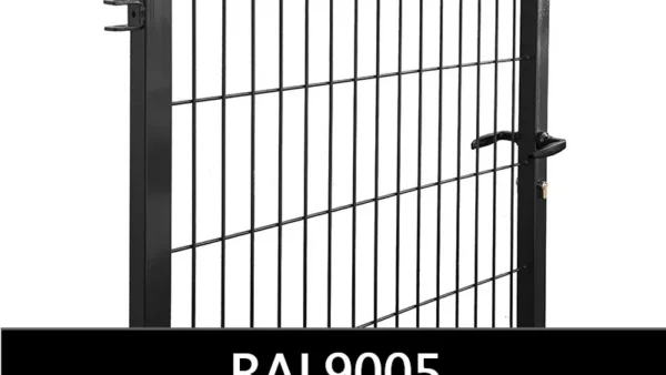 Verkkoaidan käyntiportti STRONG 1 m - RAL9005 musta