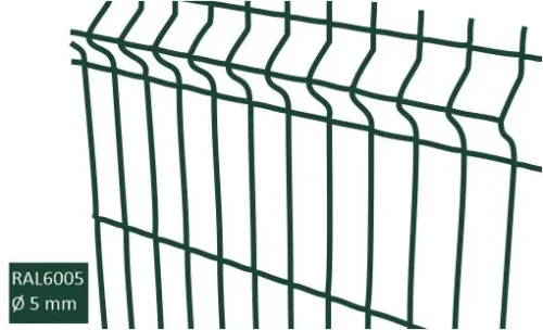 3D aitaelementti 5 mm RAL6005 vihreä