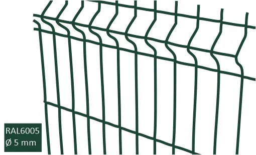 3D aitaelementti 5 mm RAL6005 vihreä