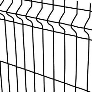 3D aitaelementti 4 mm RAL9005 musta