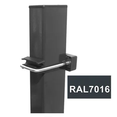 Kestävä aitatolppa 40x60 mm RAL7016 harmaa