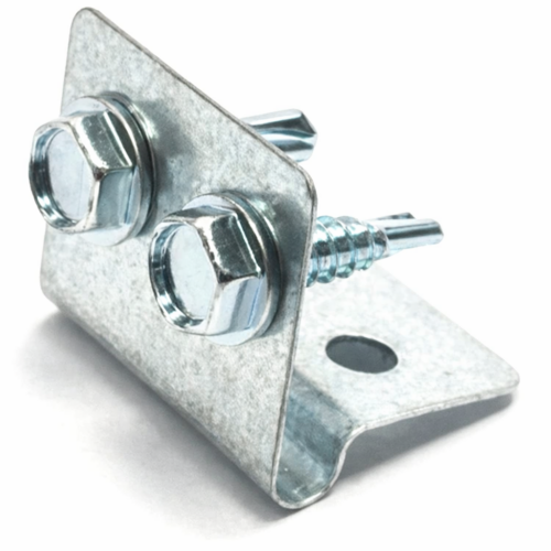 kiinnike_1 Paneeliklipsi 2-ruuvikiinnitys – vihreä ja sinkitty (ZN)