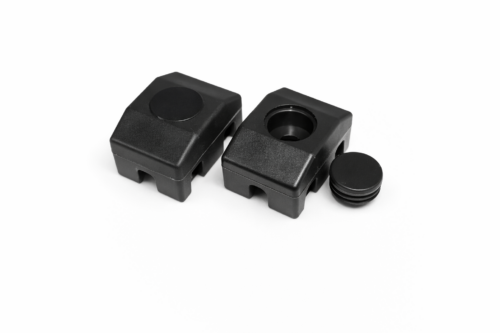 Paneelikiinnike tolppaan, 40x30mm musta