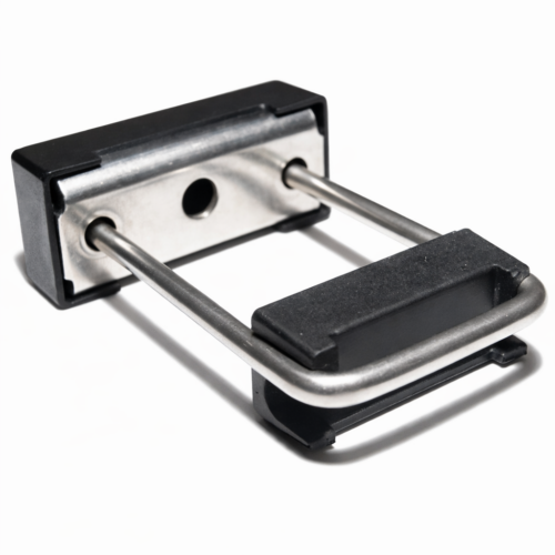 U-kiinnike 40x60 mm tolppaan (metallivasteella)