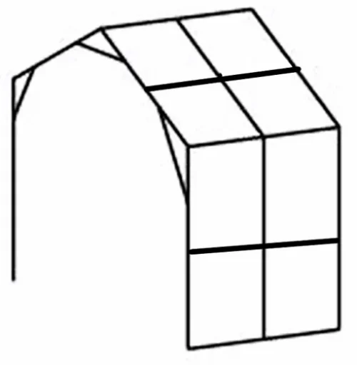 klassik_lisaosa Kasvihuoneen jatko-osa KLASSIK 3×4 m – 2 m