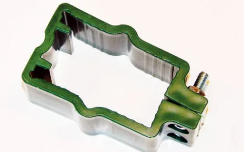 Kiinnike 40x60 mm tolppaan (muovi) vihreä