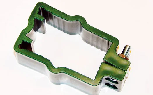 Kiinnike 40x60 mm tolppaan (muovi) vihreä