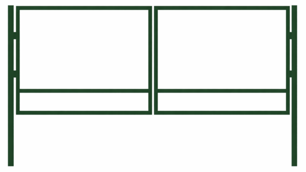Ajoportin runko, leveys 5 m, RAL6005 vihreä