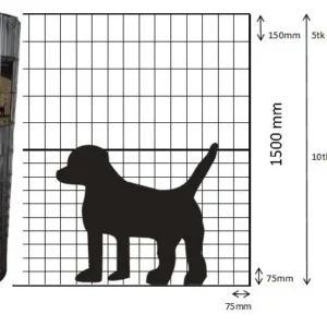 Eläinverkko/koiraverkko hitsattu 25m