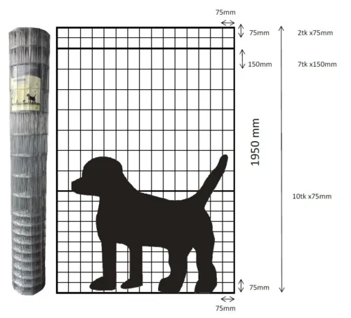 Eläinverkko-koiraverkko hitsattu 25m.webp1 Eläinverkko/koiraverkko hitsattu 25m