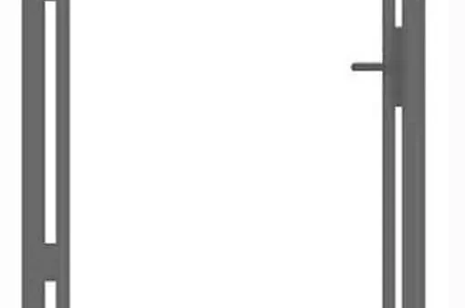 Käyntiportin runko, leveys 1 m – sinkitty