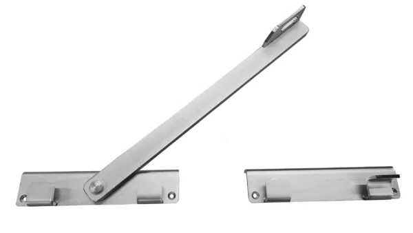 Lukittava salpa ajoportille – sinkitty teräs