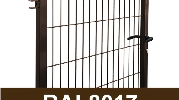 Verkkoaidan käyntiportti STRONG 1 m – RAL8017 ruskea