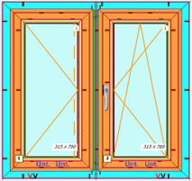 Kuva1 Seicom Classic RO 2K – 2-lasinen PVC kippi-ikkuna