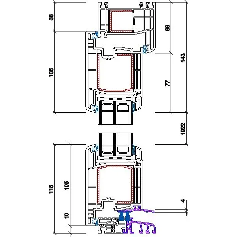 Parvekeovi Seicom PVC TD 1M 3K, PVC, 3-lasinen